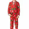 Opposuits Suitmeister Christmas Trees Stars Red For Boys