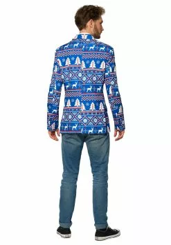 Cheap Holiday Costumes Store -Cheap Holiday Costumes Store suitmeister christmas blue nordic blazer alt 1