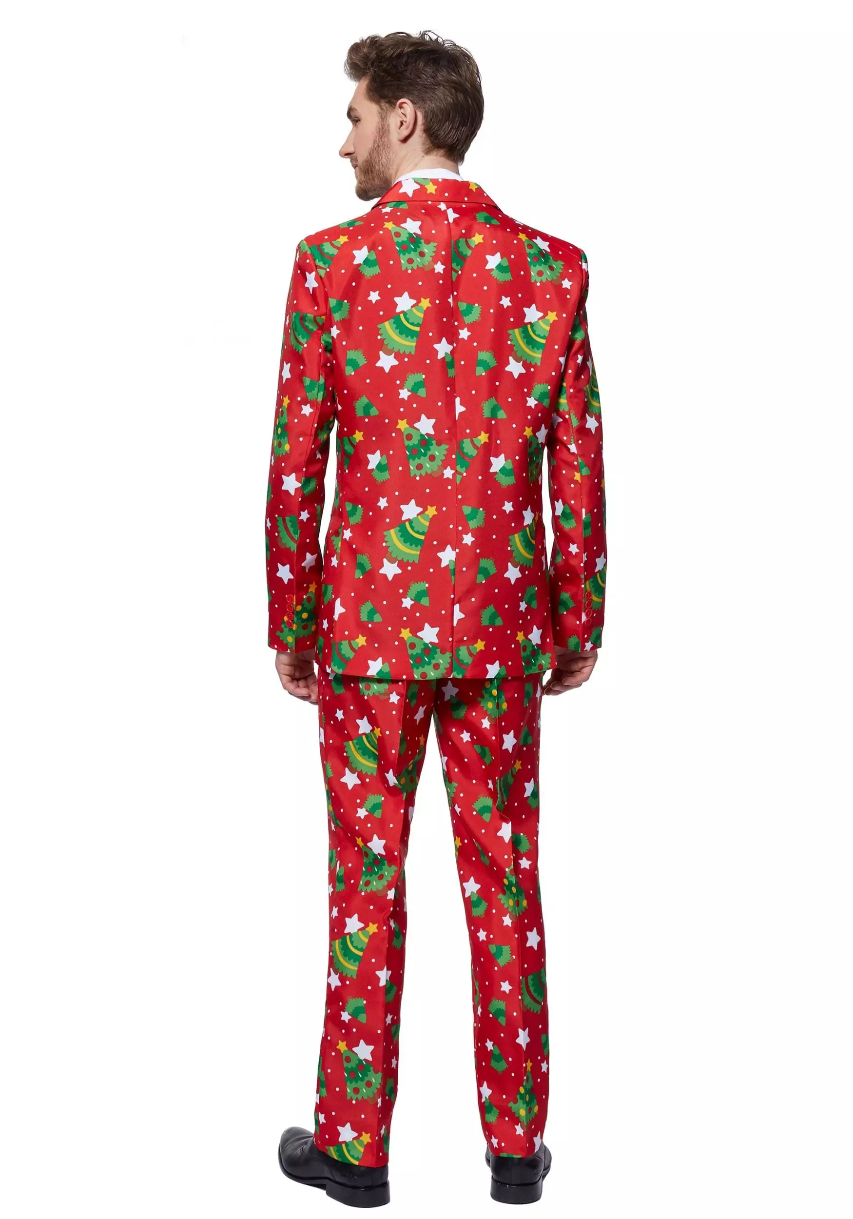 Opposuits Suitmeister Red Christmas Tree & Stars Suit 2 Opposuits Suitmeister Red Christmas Tree & Stars Suit - Image 2