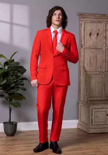 Opposuits Men's Suitmeister Solid Red Suit 1 Opposuits Men's Suitmeister Solid Red Suit