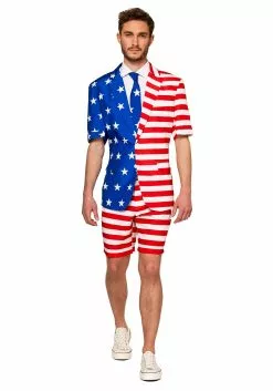 Opposuits Suitmeister Summer USA Flag Suit For Men