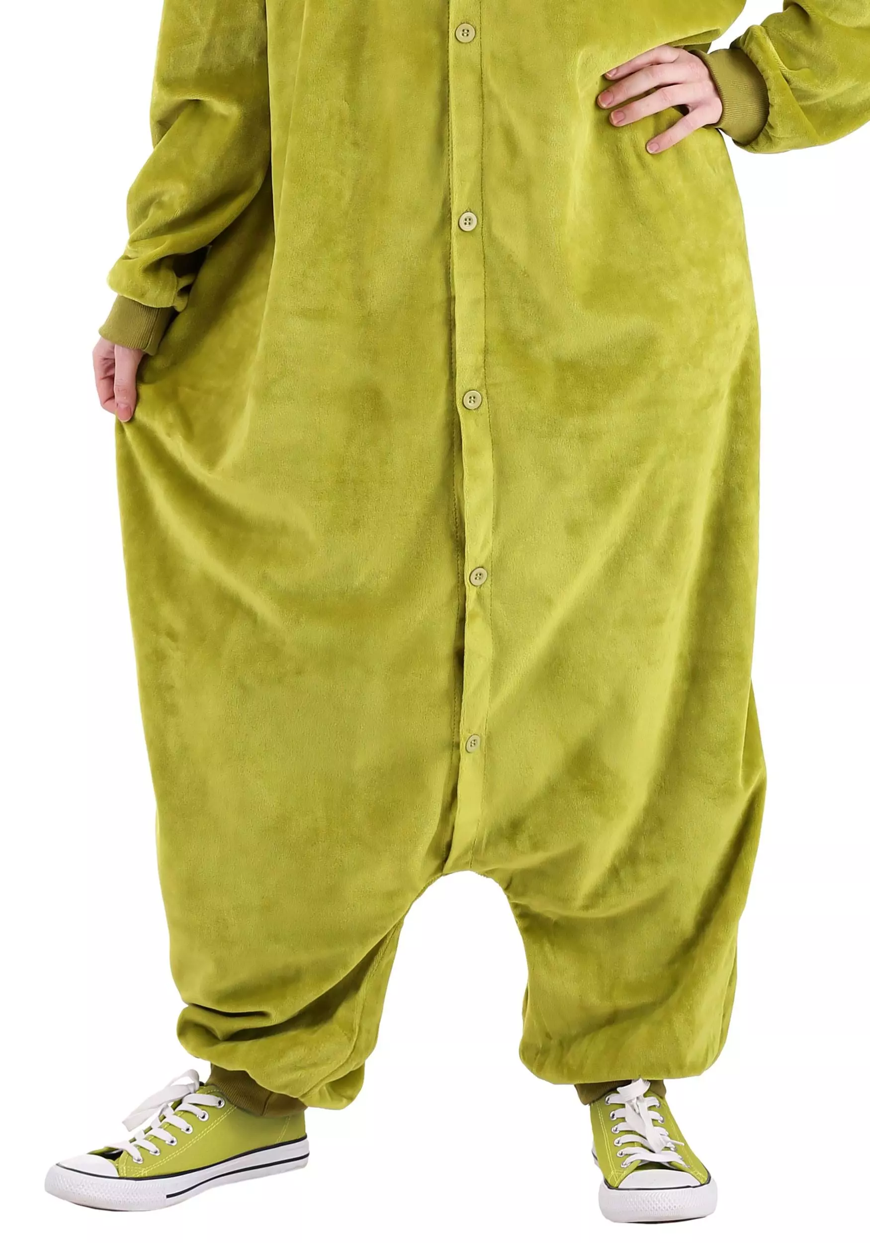 Elope The Grinch Adult Onesie Costume 2 Elope The Grinch Adult Onesie Costume - Image 2