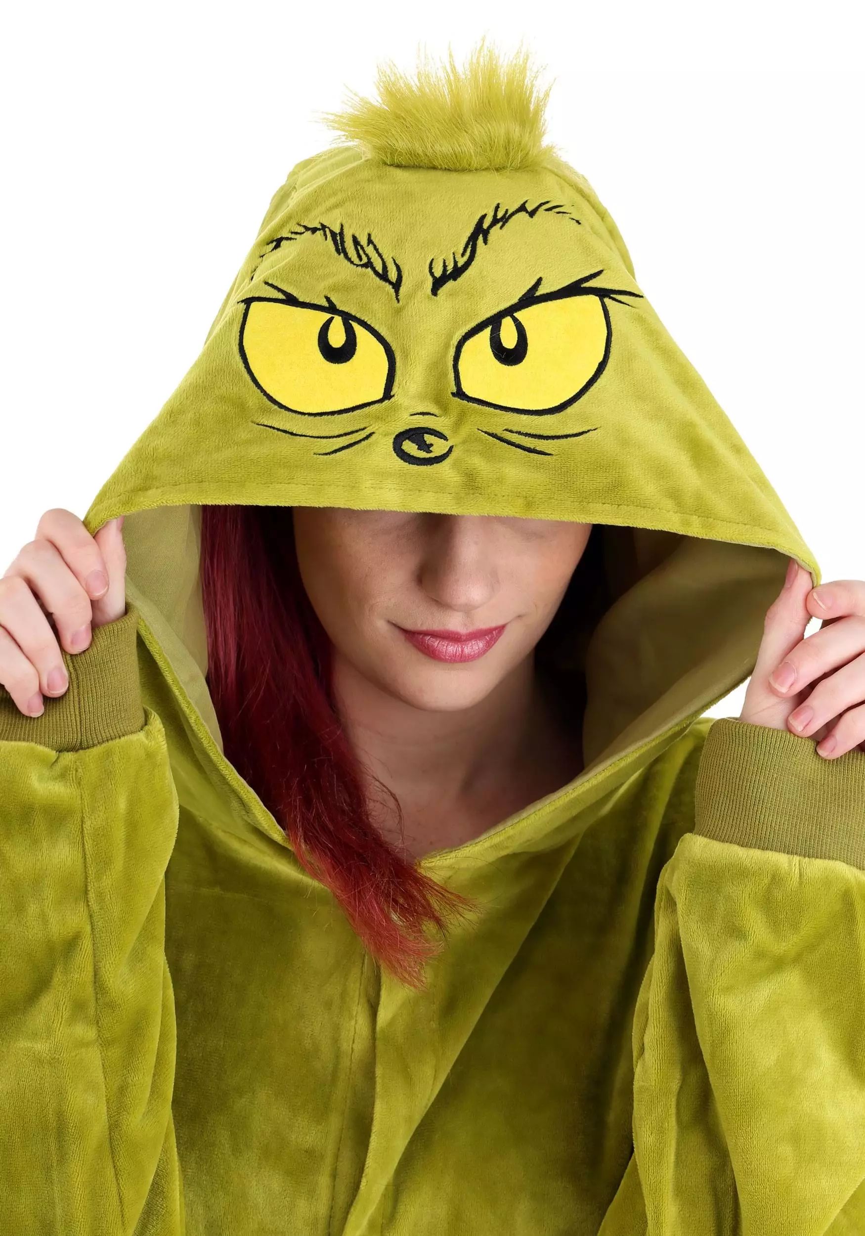 Elope The Grinch Adult Onesie Costume 3 Elope The Grinch Adult Onesie Costume - Image 3