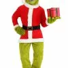 Elope Adult The Grinch Santa Open Face Costume
