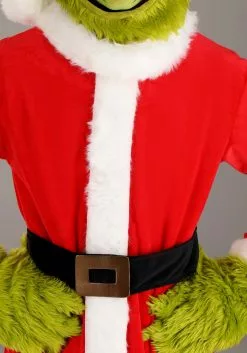 Elope Adult The Grinch Santa Open Face Costume -Cheap Holiday Costumes Store the grinch adult santa open face costume alt 4