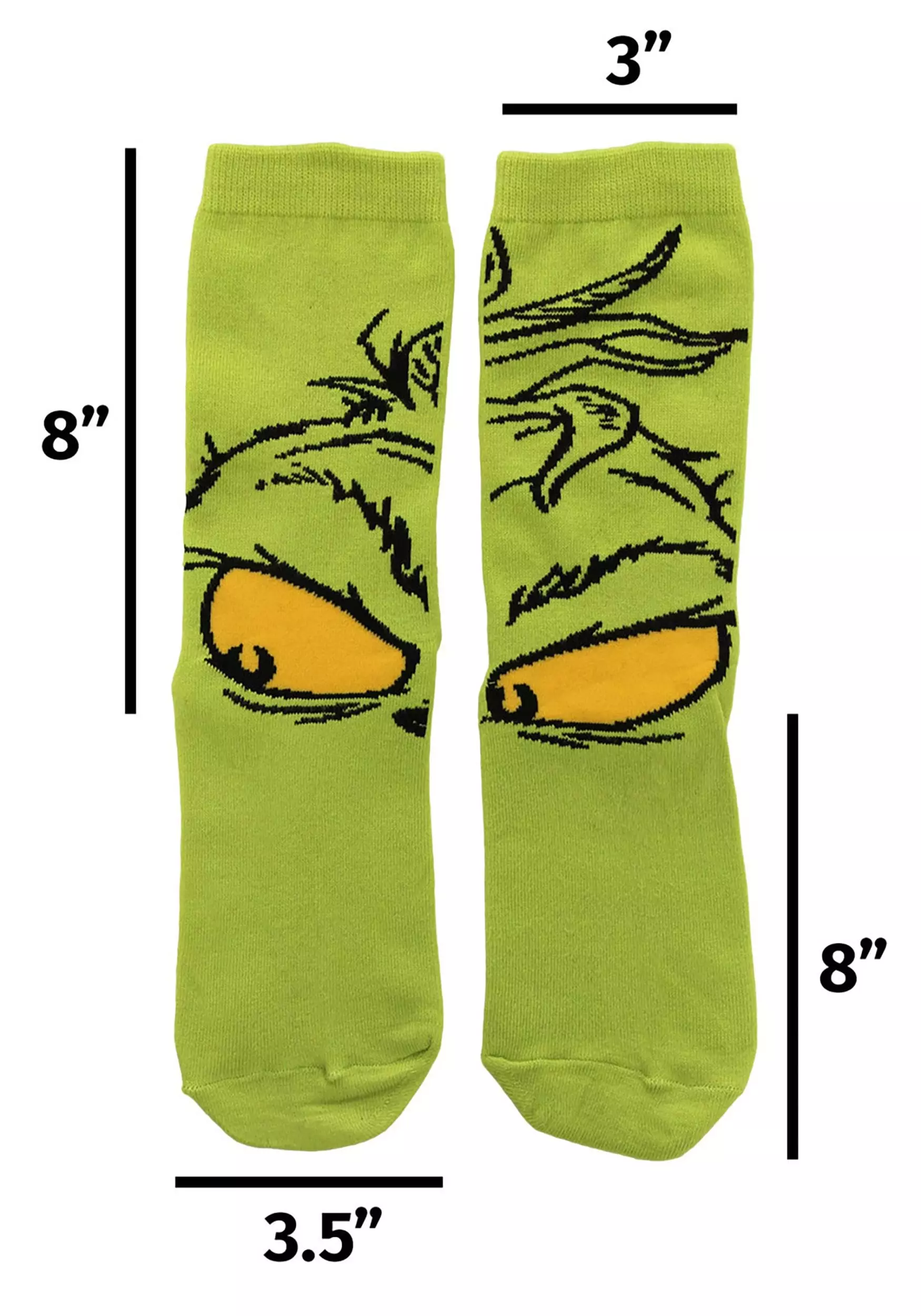 Elope The Grinch Crew Socks 5 Elope The Grinch Crew Socks - Image 5