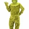 Elope Men's The Grinch Deluxe Jumpsuit W/ Latex Mask