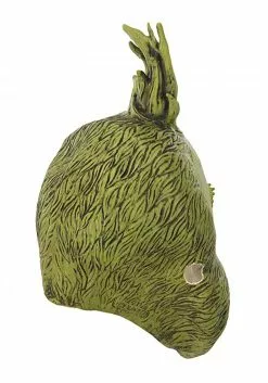 Elope Men's The Grinch Deluxe Jumpsuit W/ Latex Mask -Cheap Holiday Costumes Store the grinch deluxe mens s m jumpsuit w latex mask alt 3