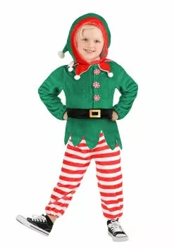 Savvy Garments Elf Toddler Jumpsuit Costume