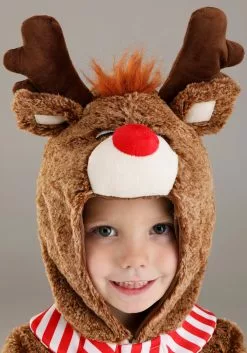 Zhenjiang Lian Yew Every Age Garment Accessories A Plush Reindeer Costume For Toddlers -Cheap Holiday Costumes Store toddler plush reindeer costume alt 2