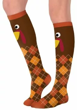 AMSCAN Adult Turkey Knee High Socks