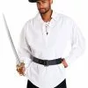 Fun Costumes White Pirate Shirt