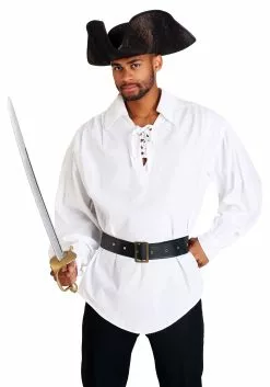 Fun Costumes White Pirate Shirt