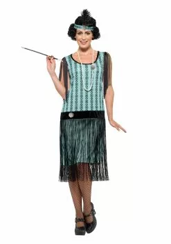 Smiffys Women's 1920s Mint Coco Flapper Costume