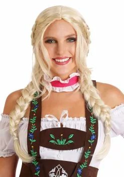 Partytime Costume & Lingerie (Yiwu) Factory Women's Bavarian Girl Wig