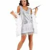 Fun Costumes Women's Crystal Flapper Costume