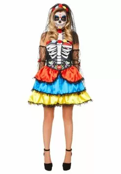 Karnival Costumes Day Of The Dead Senorita Women's Costume