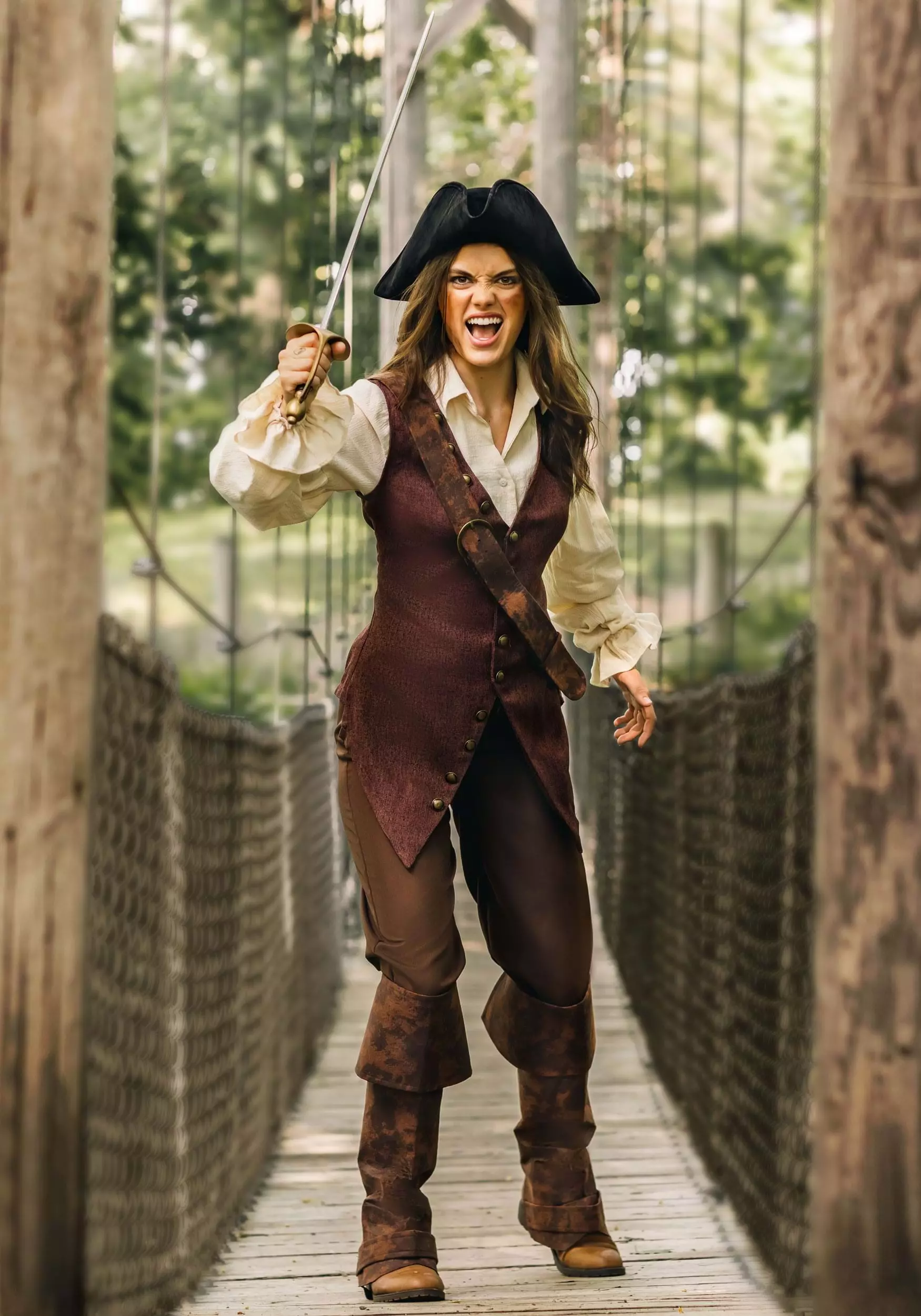 Fun Costumes Disney Pirates Of The Caribbean Women's Elizabeth Swann Costume 2 Fun Costumes Disney Pirates Of The Caribbean Women's Elizabeth Swann Costume - Image 2