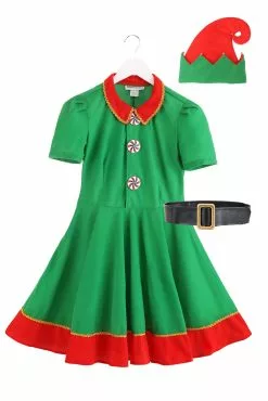 Fun Costumes Holiday Elf Costume For Women 29 Fun Costumes Holiday Elf Costume For Women -Cheap Holiday Costumes Store womens holiday elf costume alt 12