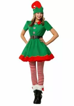Fun Costumes Holiday Elf Costume For Women 25 Fun Costumes Holiday Elf Costume For Women -Cheap Holiday Costumes Store womens holiday elf costume alt 8