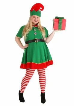 Fun Costumes Women's Holiday Elf Plus Size Costume