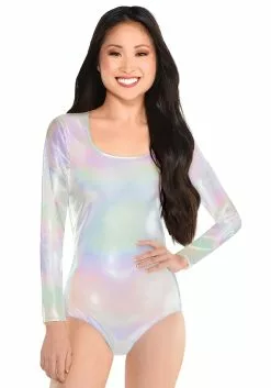 AMSCAN Long Sleeved Iridescent Women's Bodysuit