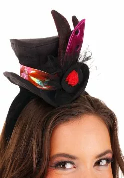 Elope Ladybug Cocktail Mini Top Hat For Women -Cheap Holiday Costumes Store womens ladybug cocktail mini top hat alt 2
