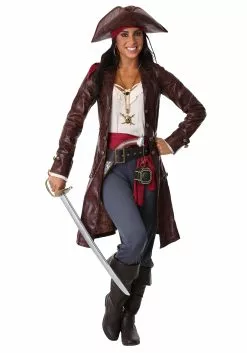 Fun Costumes Women's Plus Size Pretty Pirate Captain Costume