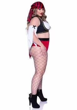 LEG AVENUE Plus Size Women's Sexy Wicked Pirate Wench Costume 5 LEG AVENUE Plus Size Women's Sexy Wicked Pirate Wench Costume -Cheap Holiday Costumes Store womens plus sexy wicked pirate wench costume alt 2