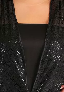 Fun Costumes Plus Size Black Jazz Flapper Costume -Cheap Holiday Costumes Store womens plus size black jazz flapper costume alt 3