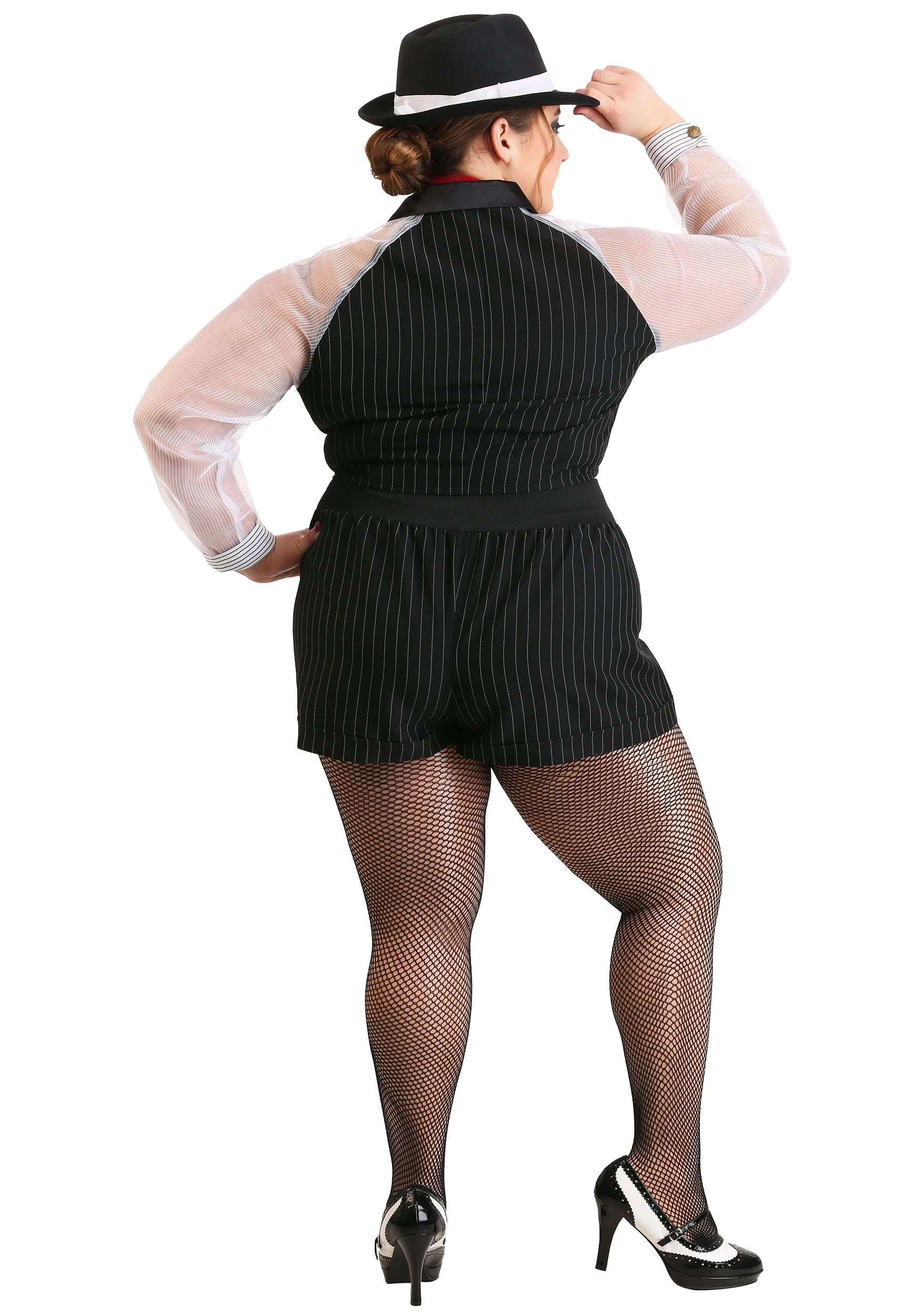 Fun Costumes Women's Plus Size Gangster Gal Costume 2 Fun Costumes Women's Plus Size Gangster Gal Costume - Image 2