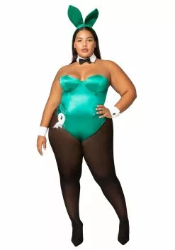 Roma Women's Green Playboy Bunny Plus Size Costume