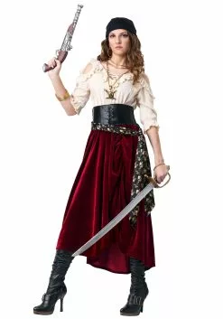 Fun Costumes Women's Plus Size Roving Buccaneer Costume