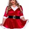 LEG AVENUE Women's Sexy Plus Size Sassy Mrs Claus Costume