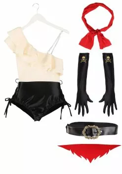 Fun Costumes Salty Seas Pirate Costume For Women -Cheap Holiday Costumes Store womens salty seas pirate costume alt 5