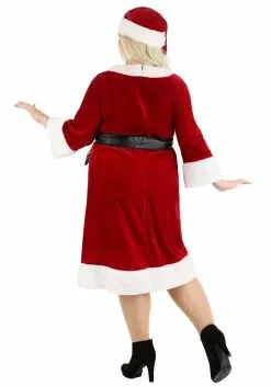 Shangai Jianwuyi Industrial & Commercial Ltd. Women's Plus Size Santa Claus Sweetie Costume -Cheap Holiday Costumes Store womens santa claus sweetie plus size costume alt 3