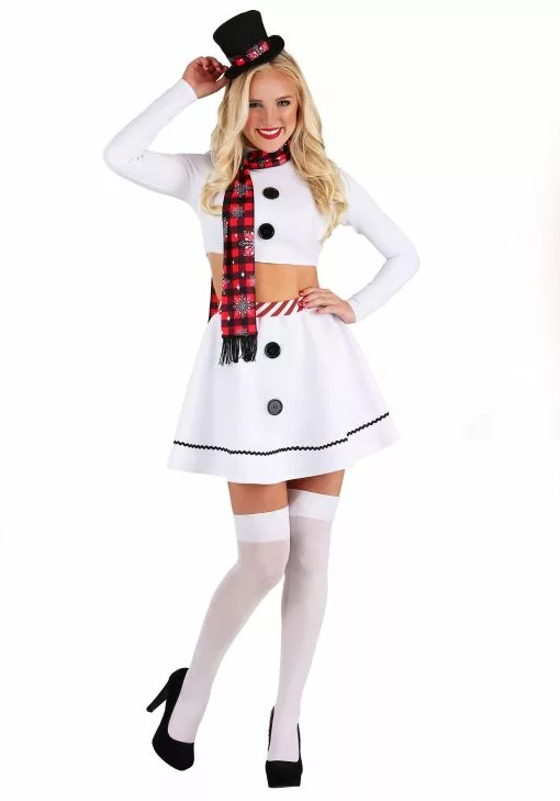 Fun Costumes Women's Sexy Christmas Snowman Costume -Cheap Holiday Costumes Store womens sexy christmas snowman costume